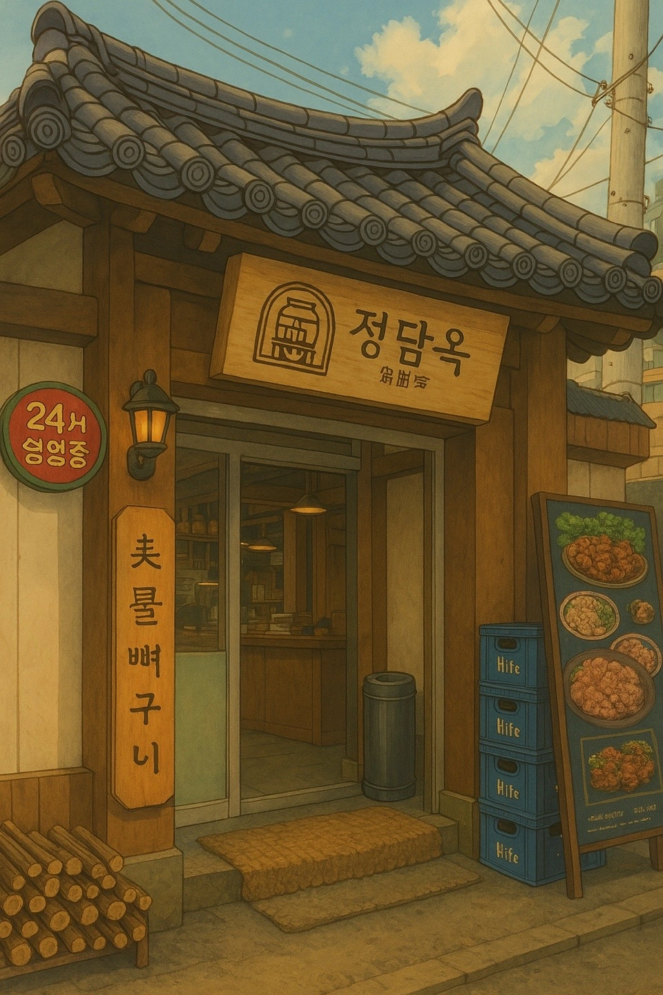 정담옥에서 아르바이트모집(단기/스케줄)