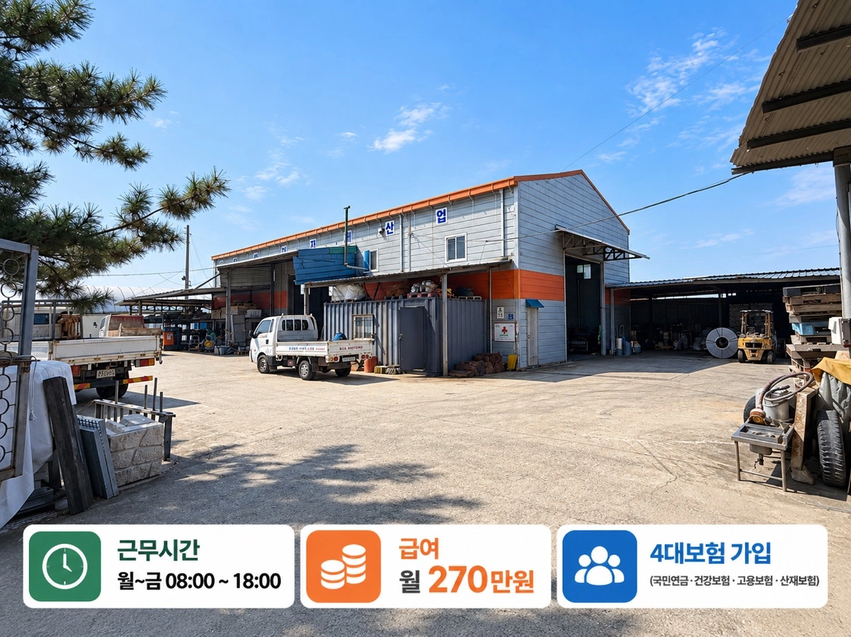 자재배송 및 현장지원 직원 모집