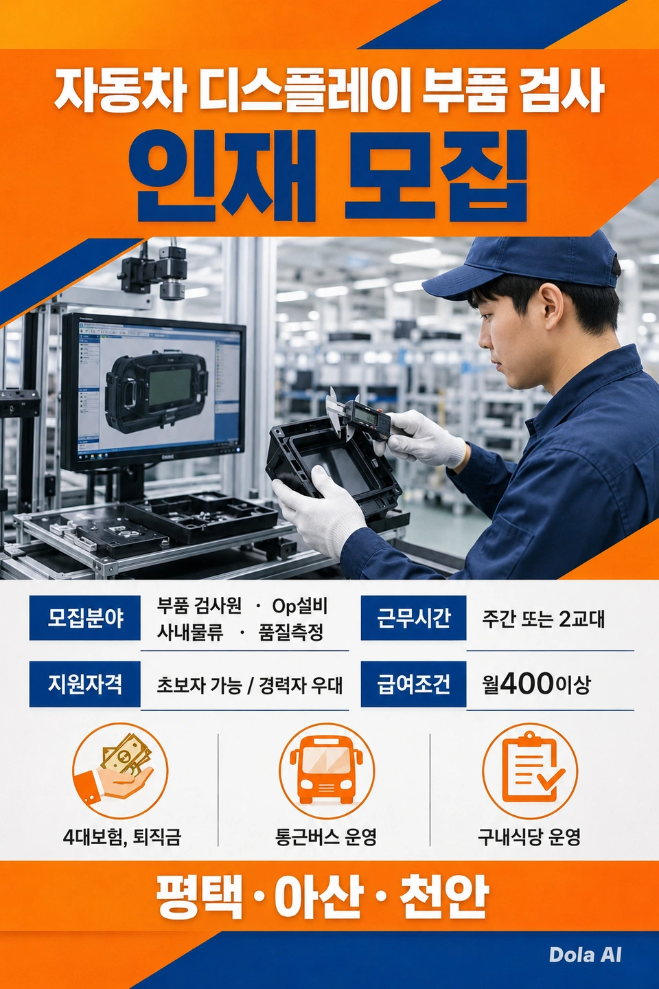 천안 성환 대기업 자동차회사 부품 검사 물류 설비op
