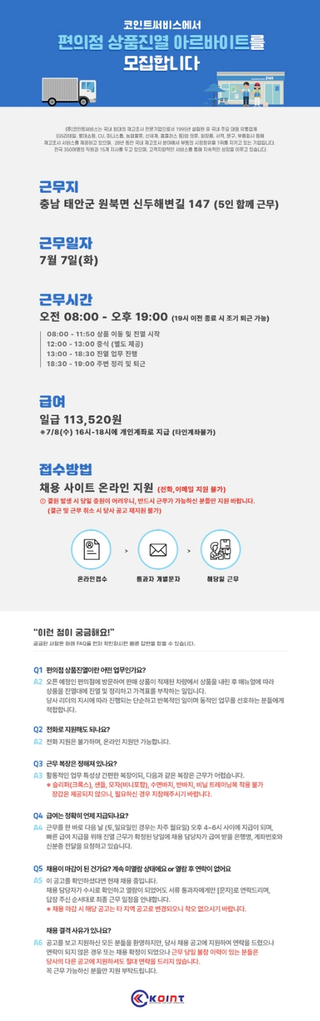 편의점 진열