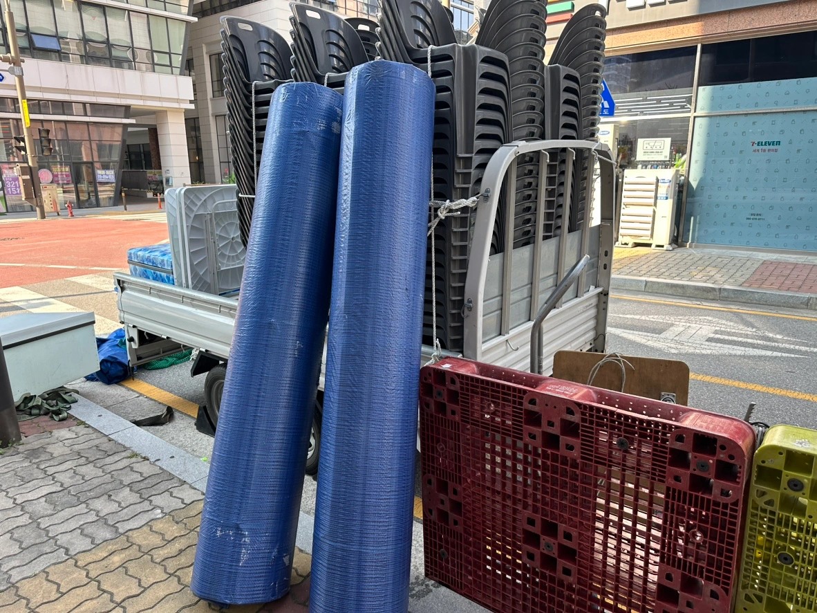 행사장 설치 인력 모집(아산 이순신 종합운동장)