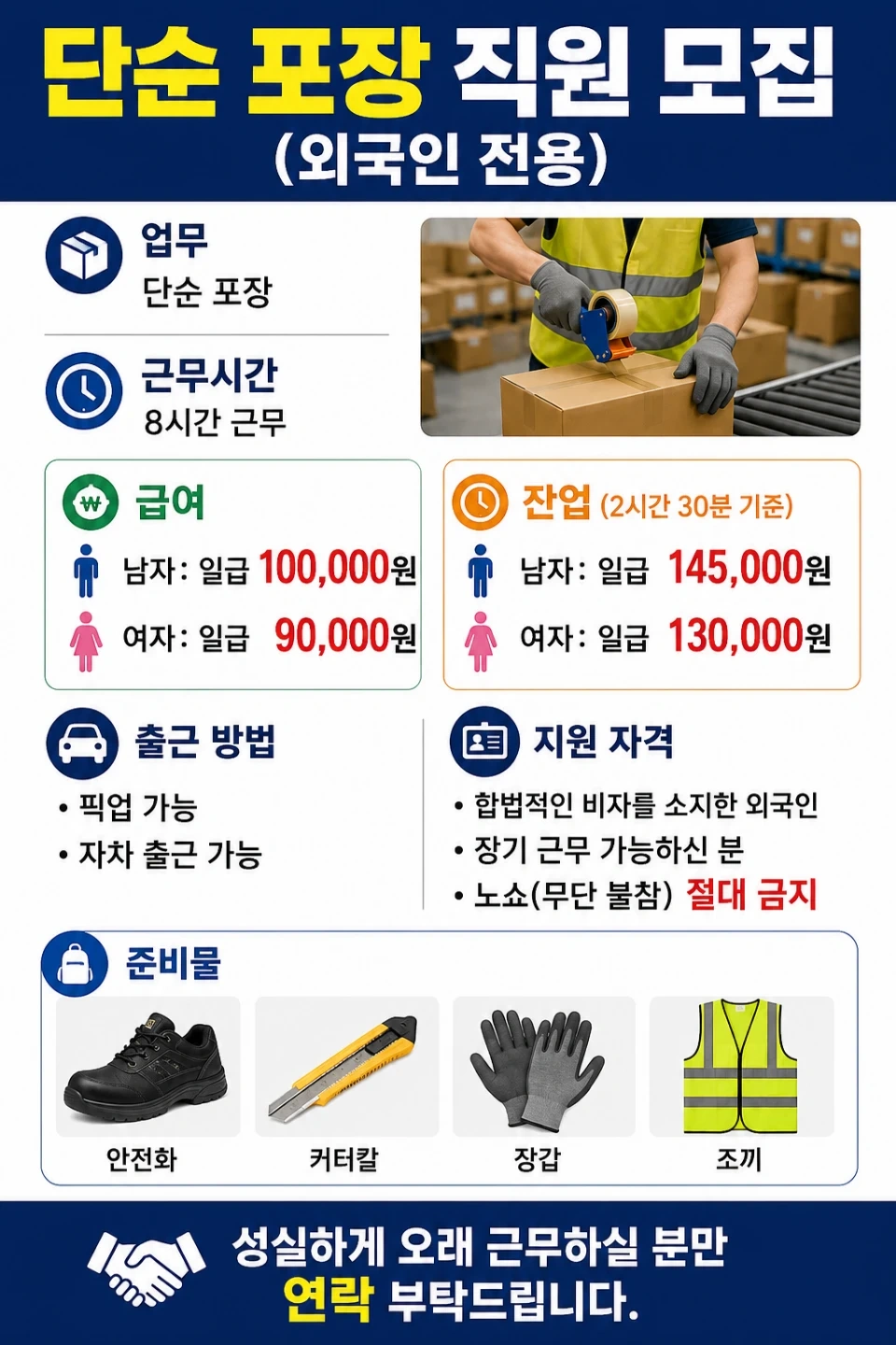 단순 포장 물류