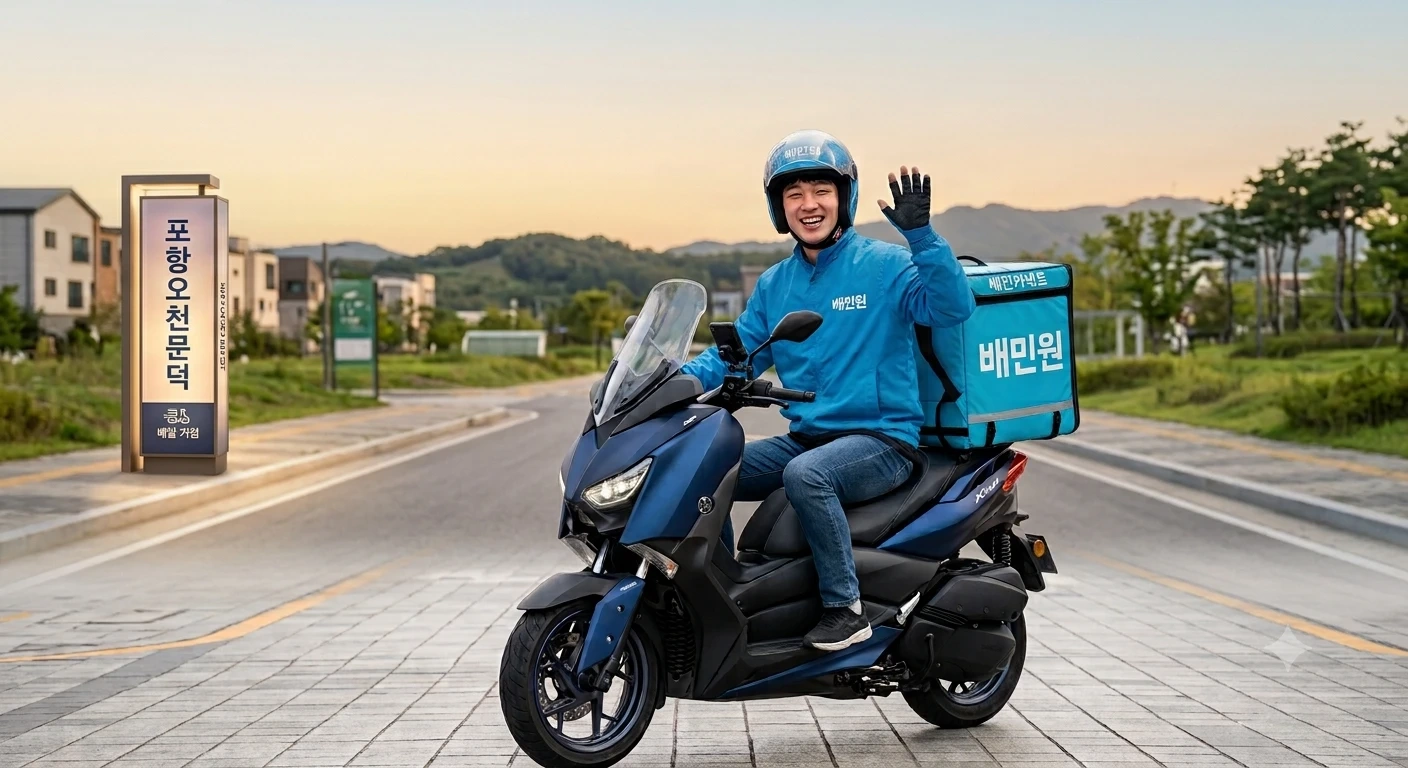 오천 문덕 배민라이더 모집