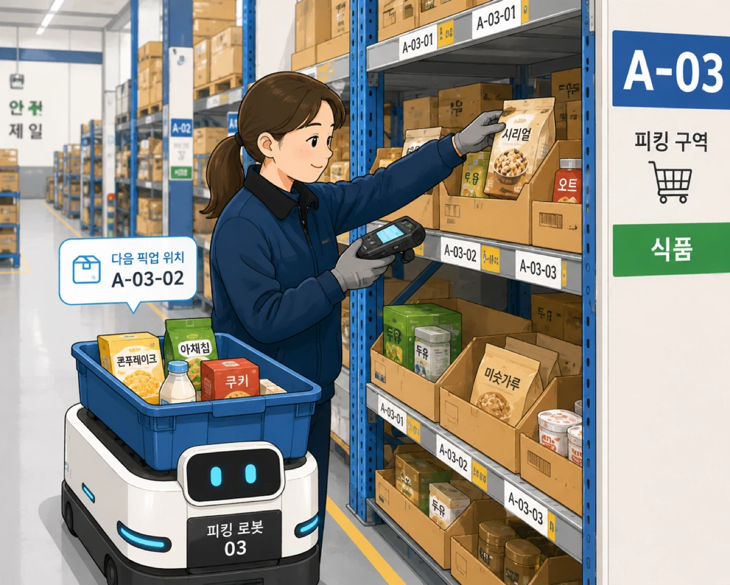 논산CJ 주간피킹사원모집 일당11.5 09-18근무