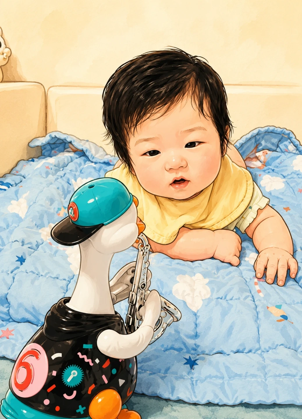 4개월 남아 베이비시터 구합니다.