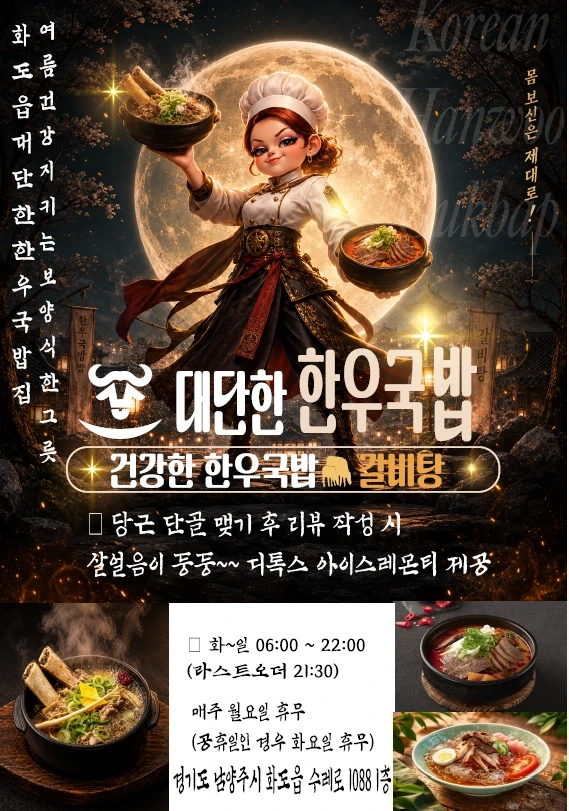 대단한 한우국밥 정직원 모집