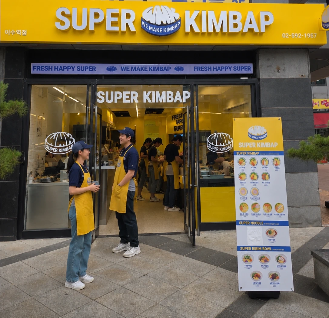 수퍼wmk김밥에서 마감을 같이해주실분 구합니다