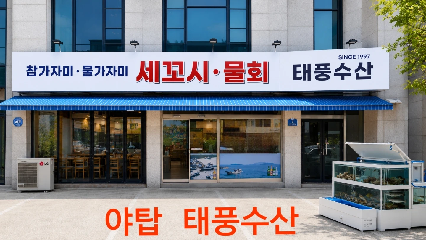 횟집 오후 서빙 알바 하실분