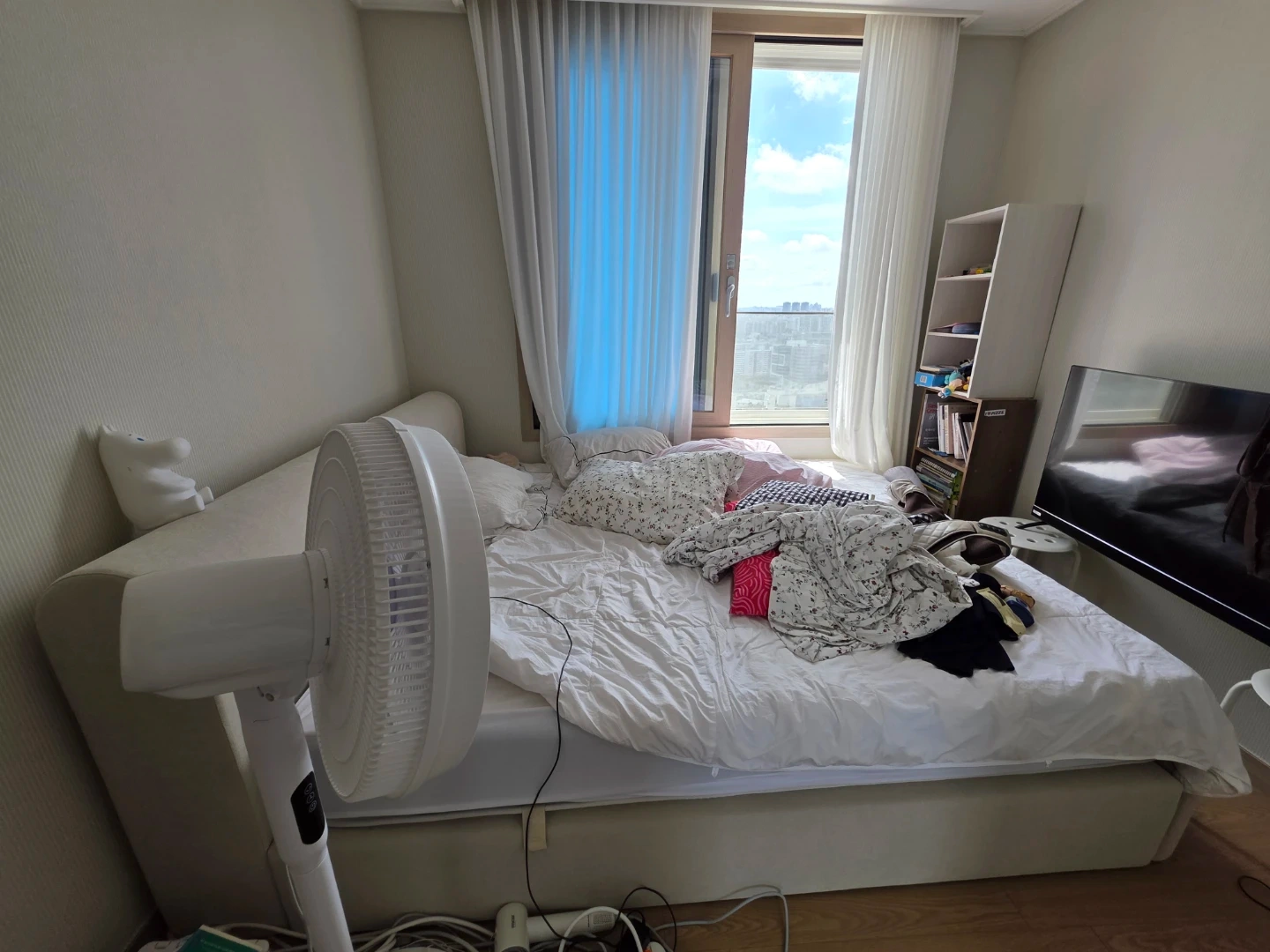 침대 위치 옮기기