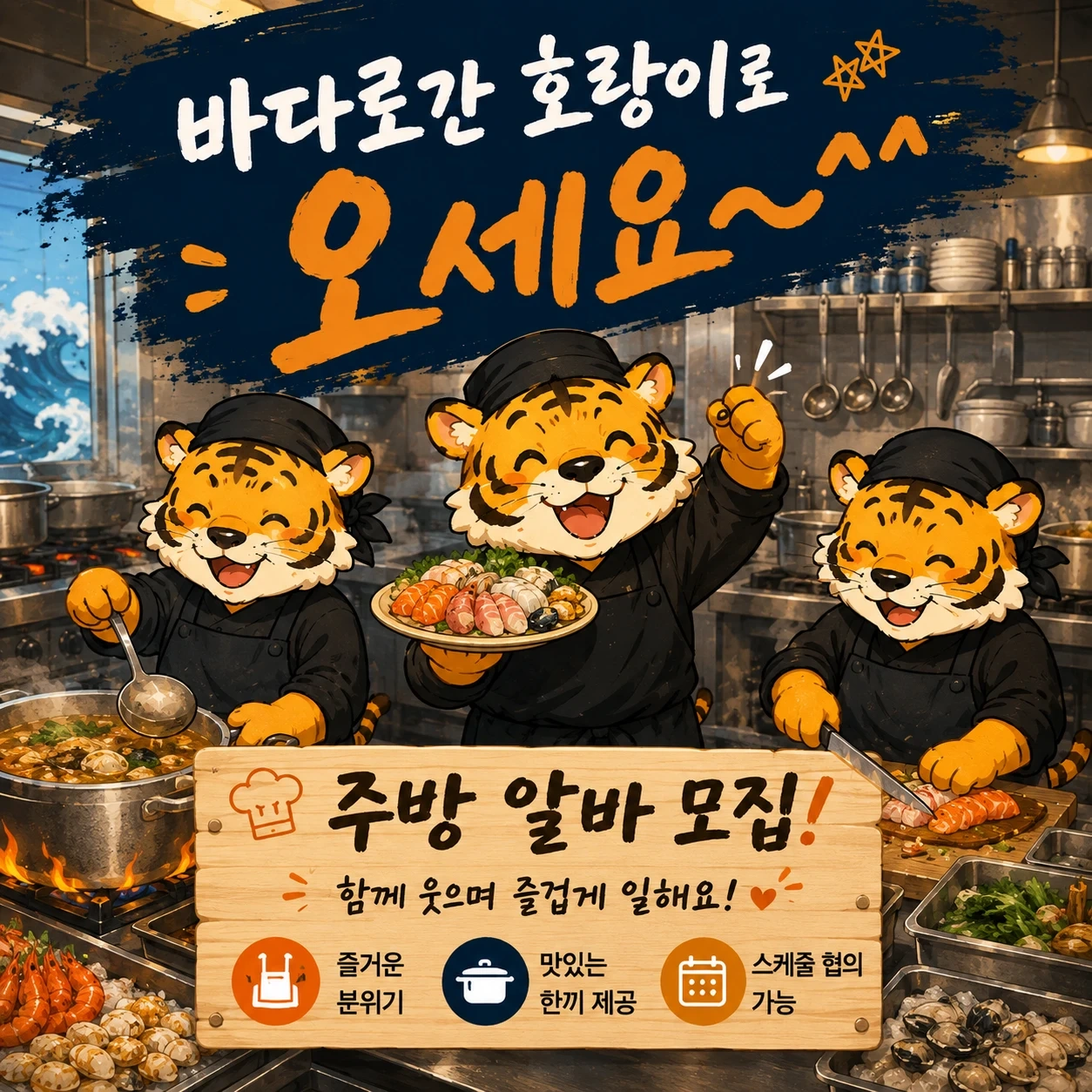 (점심타임) 주방 알바모집