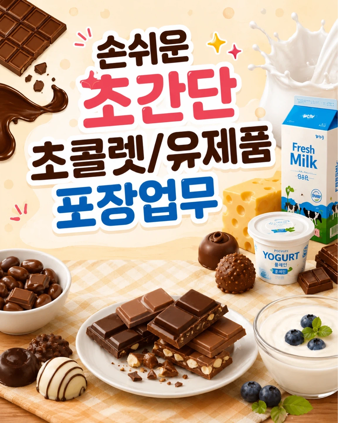 9월15일(화)마감임박 초간단 라벨/포장업무!!