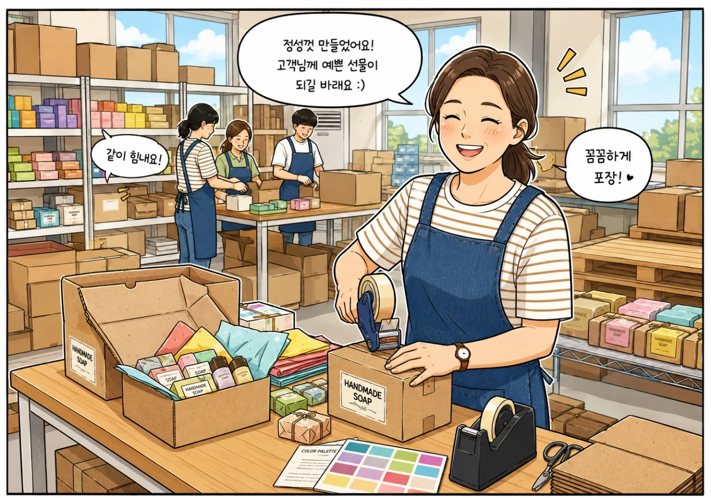 삼정동인근 앰플포장/단상자접기 하루가능 익일지급