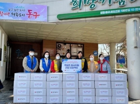 행사준비 물품 세팅