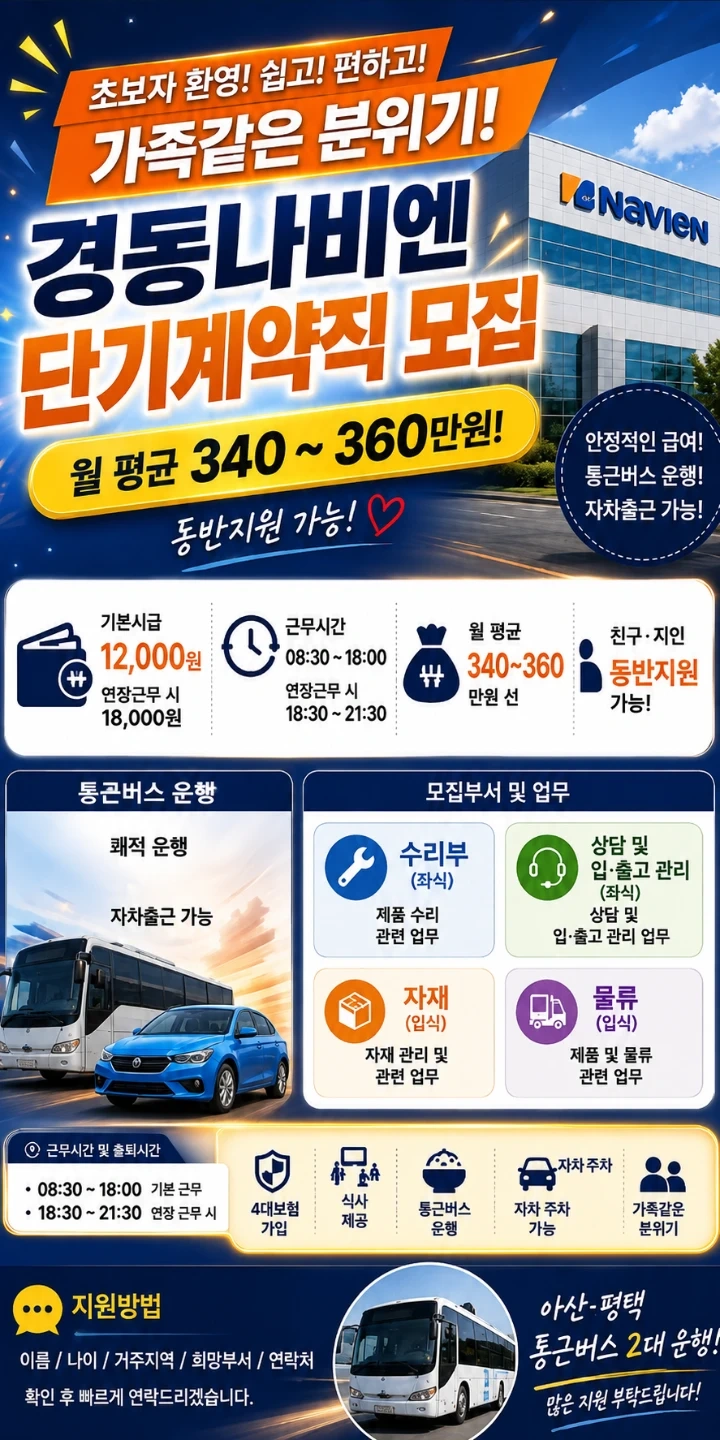 주급가불 만근10만,보건수당 떡값 시급12000원 단기