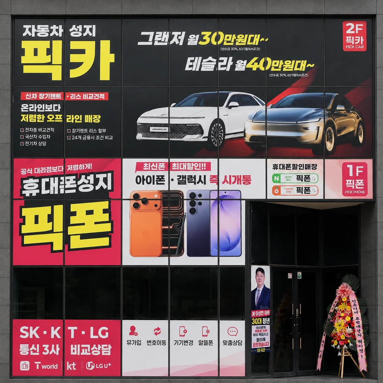휴대폰매장 사무업무 전화응대