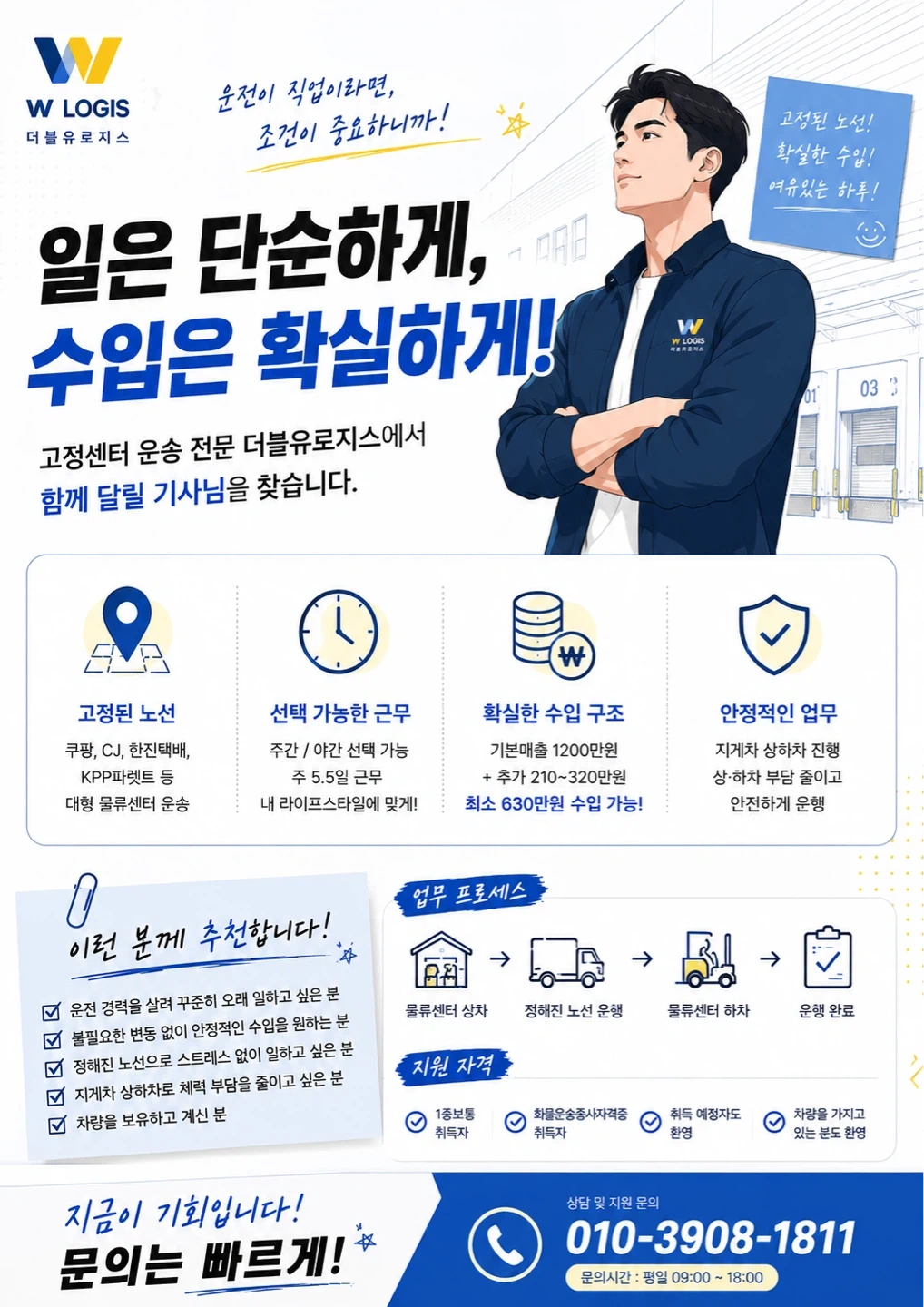 5톤윙바디 화물운송기사