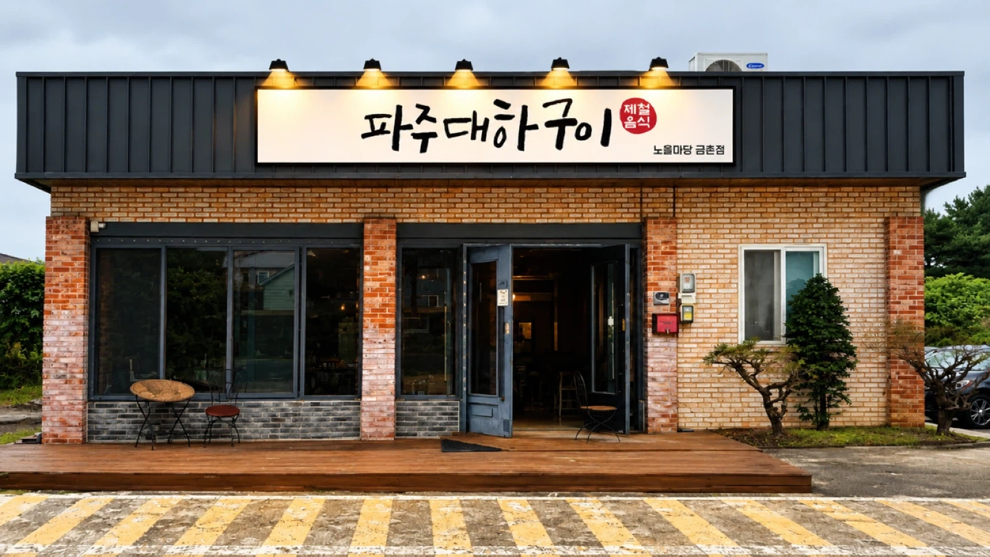 파주대하구이 주방직원 구합니다