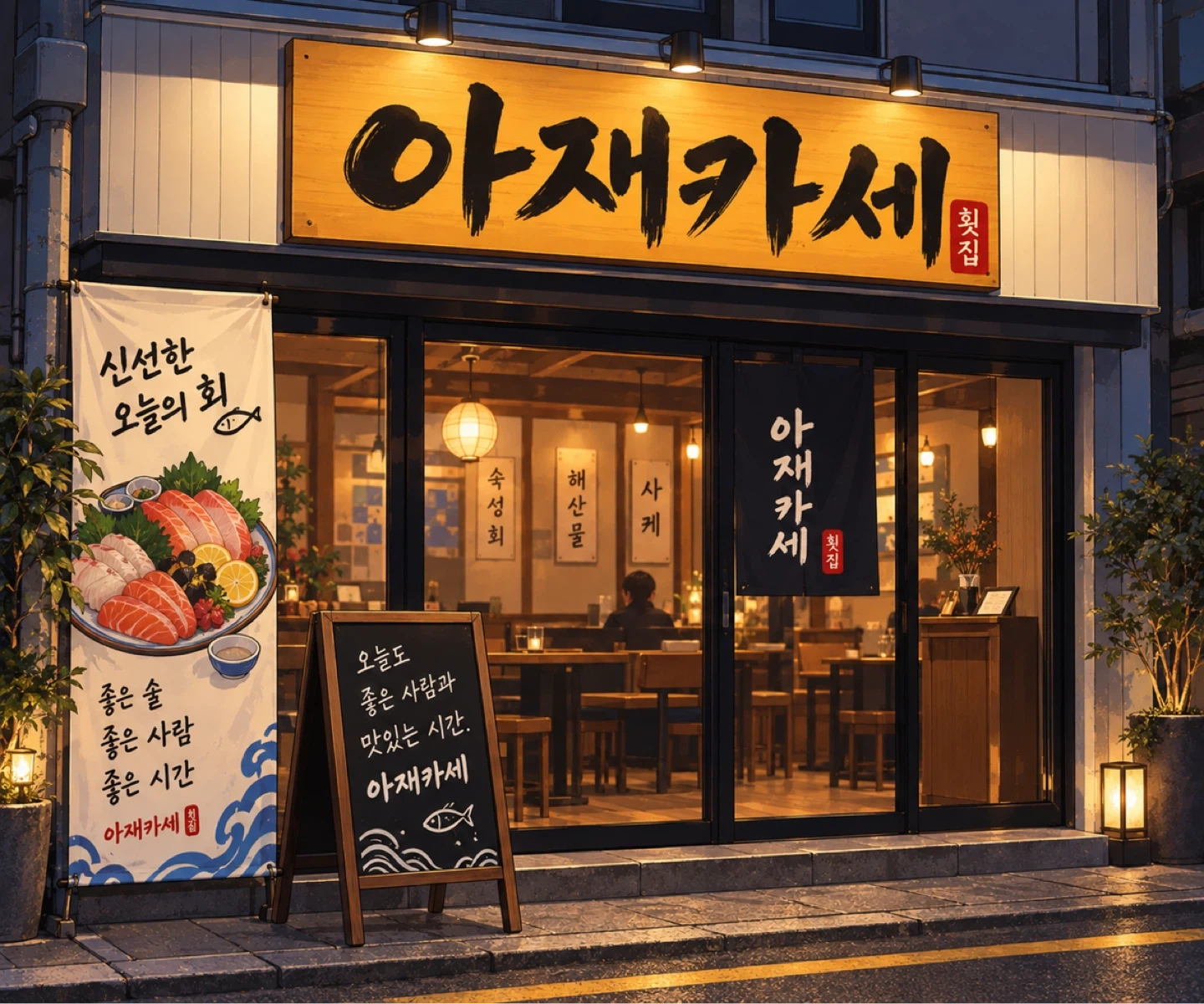 충무로역 근처 횟집 홀 서빙 구합니다 :-)