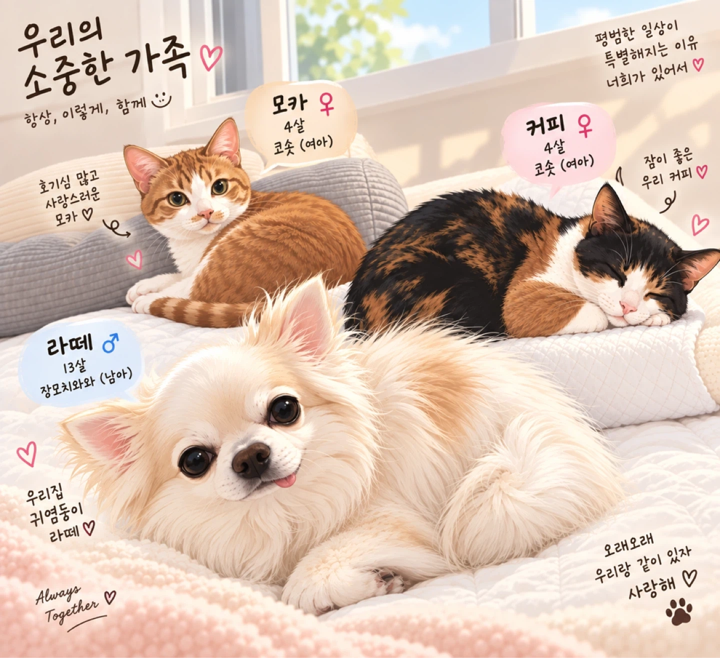 강아지 고양이 펫시터 구합니다.(9/27-10/1)