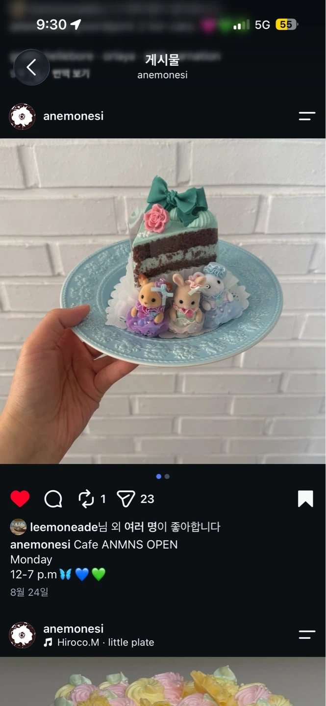 아네모네시 케이크 바리스타 및 베이킹 보조 채용 공고