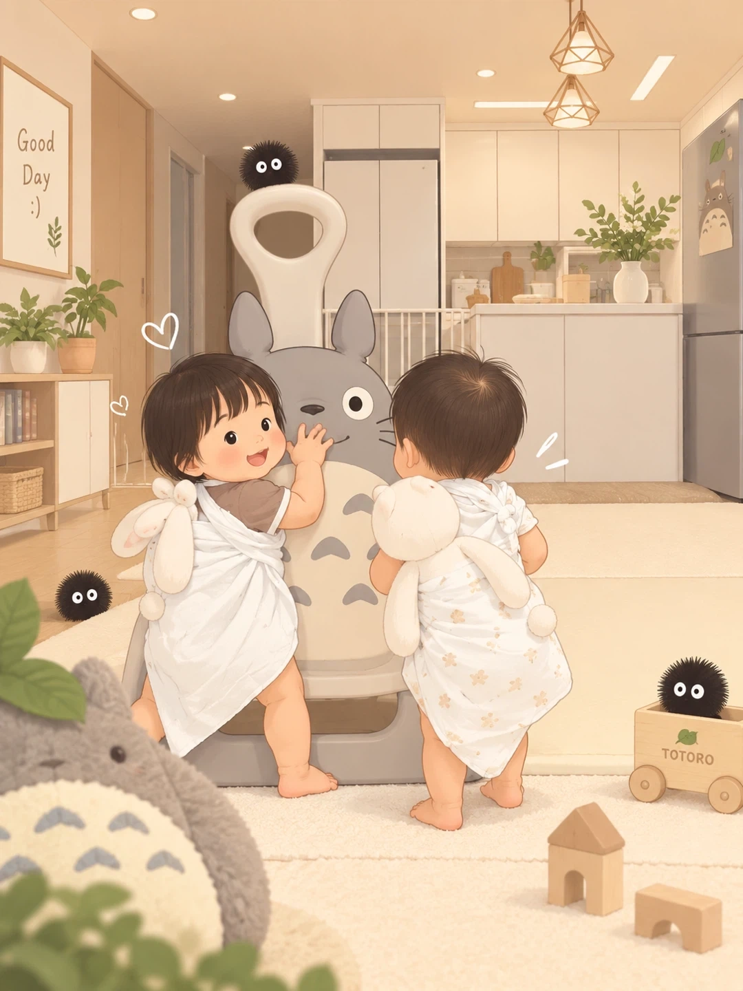 14개월 쌍둥이 하원시터(2인돌봄)