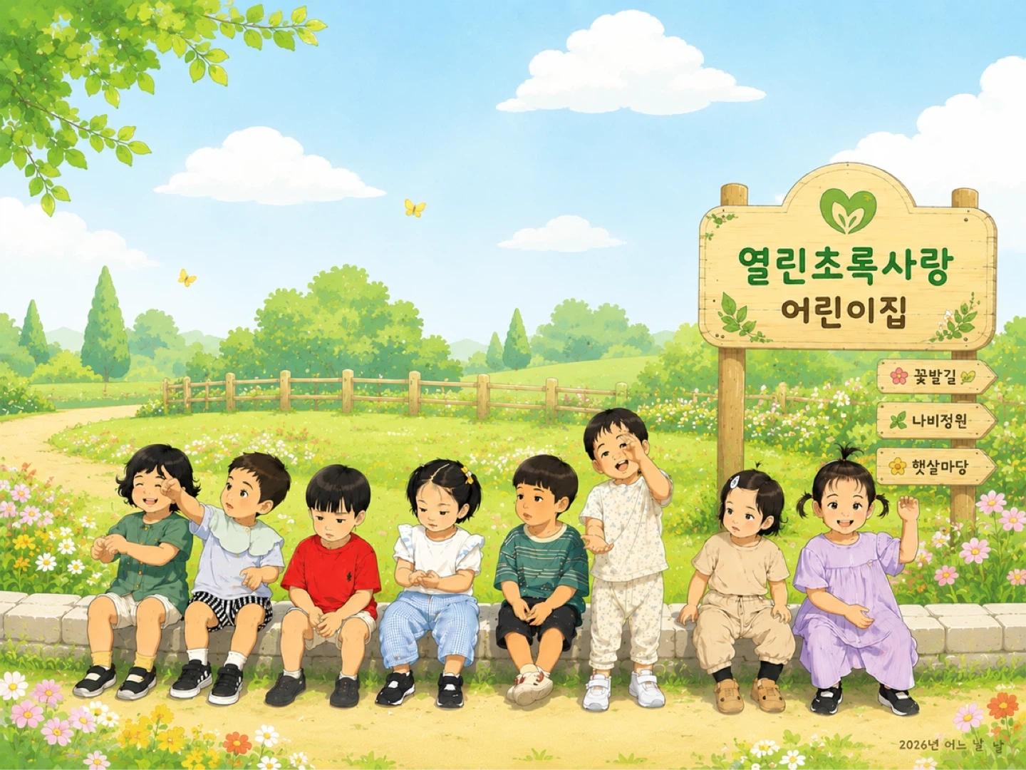 열린초록사랑어린이집 오전 보조교사 구합니다.