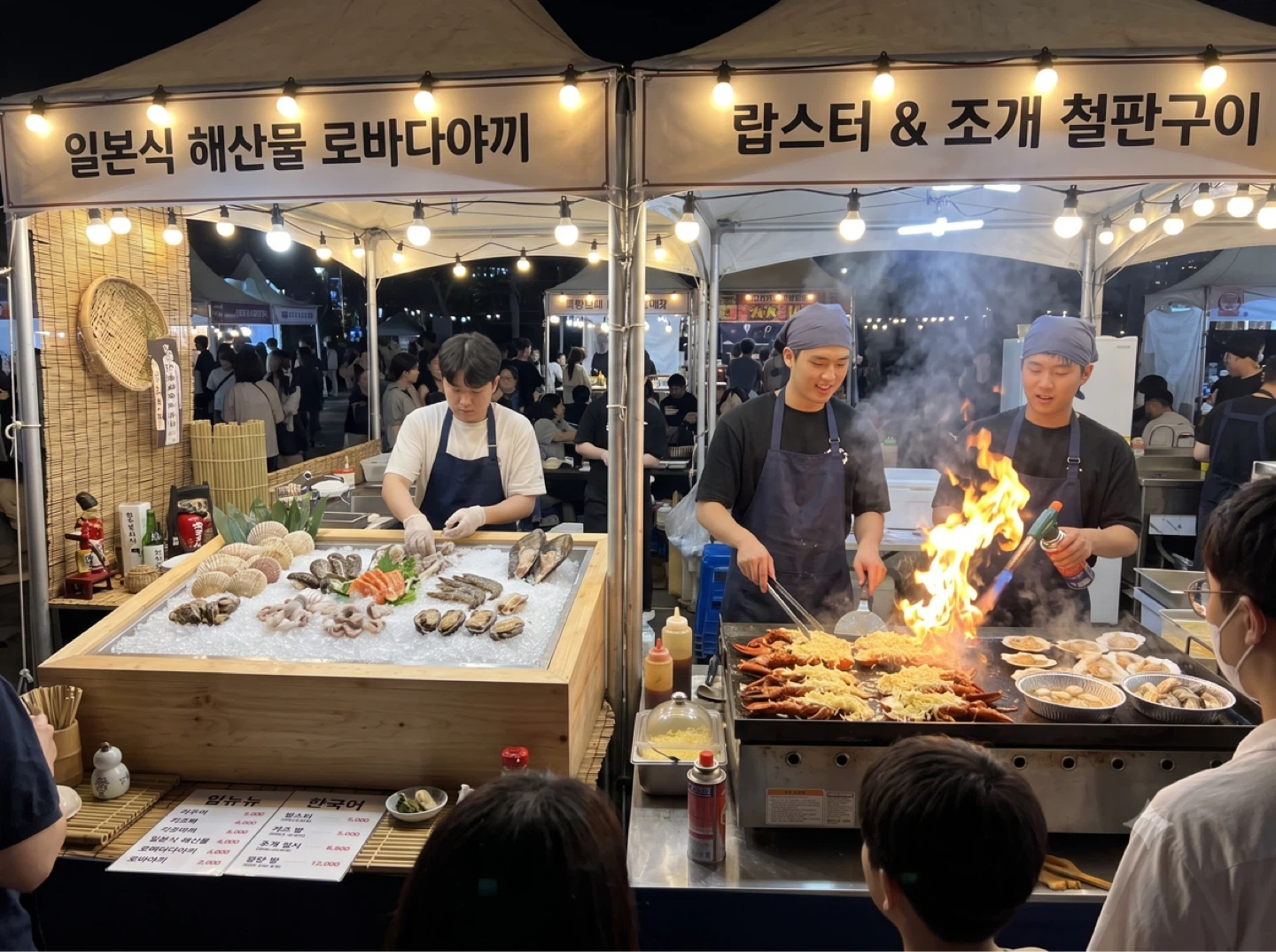 피아크 행사(조리경력자 및 보조 서빙 알바 구합니다)