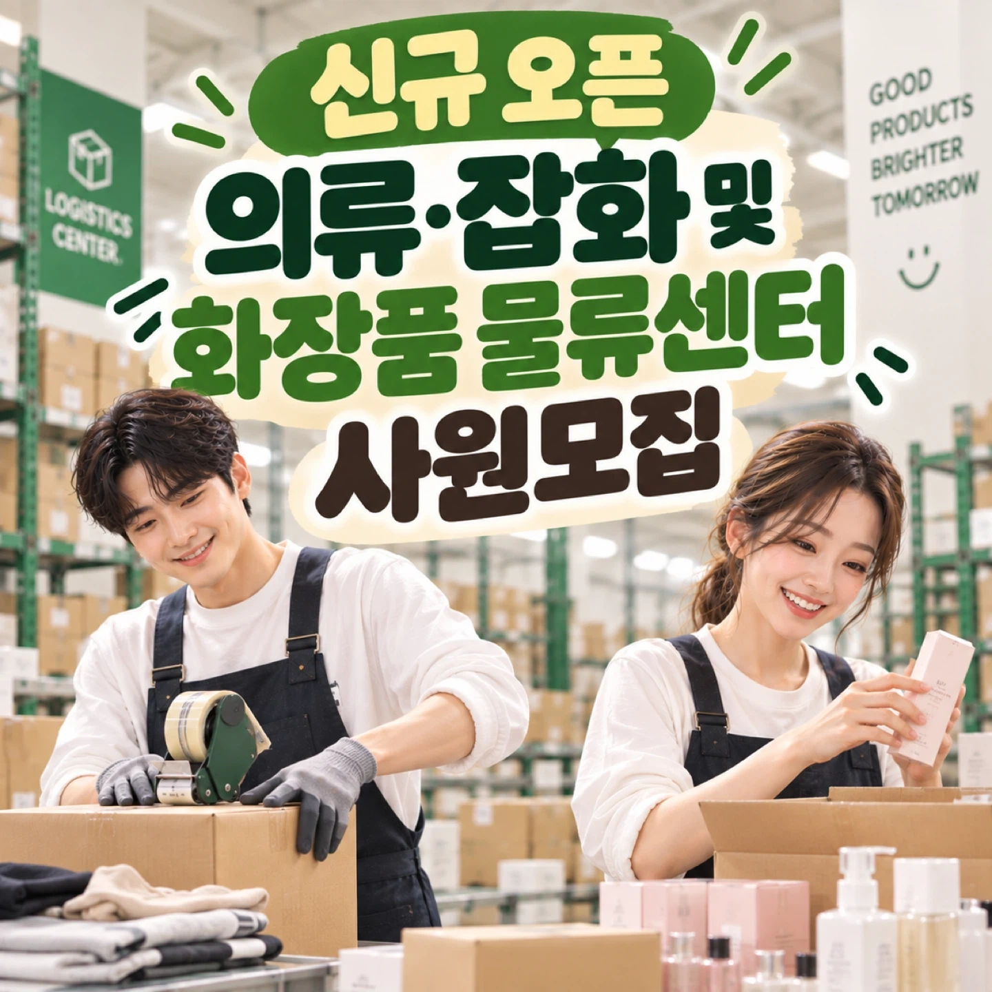 아르바이트 화장품 의류 잡화 물류센터