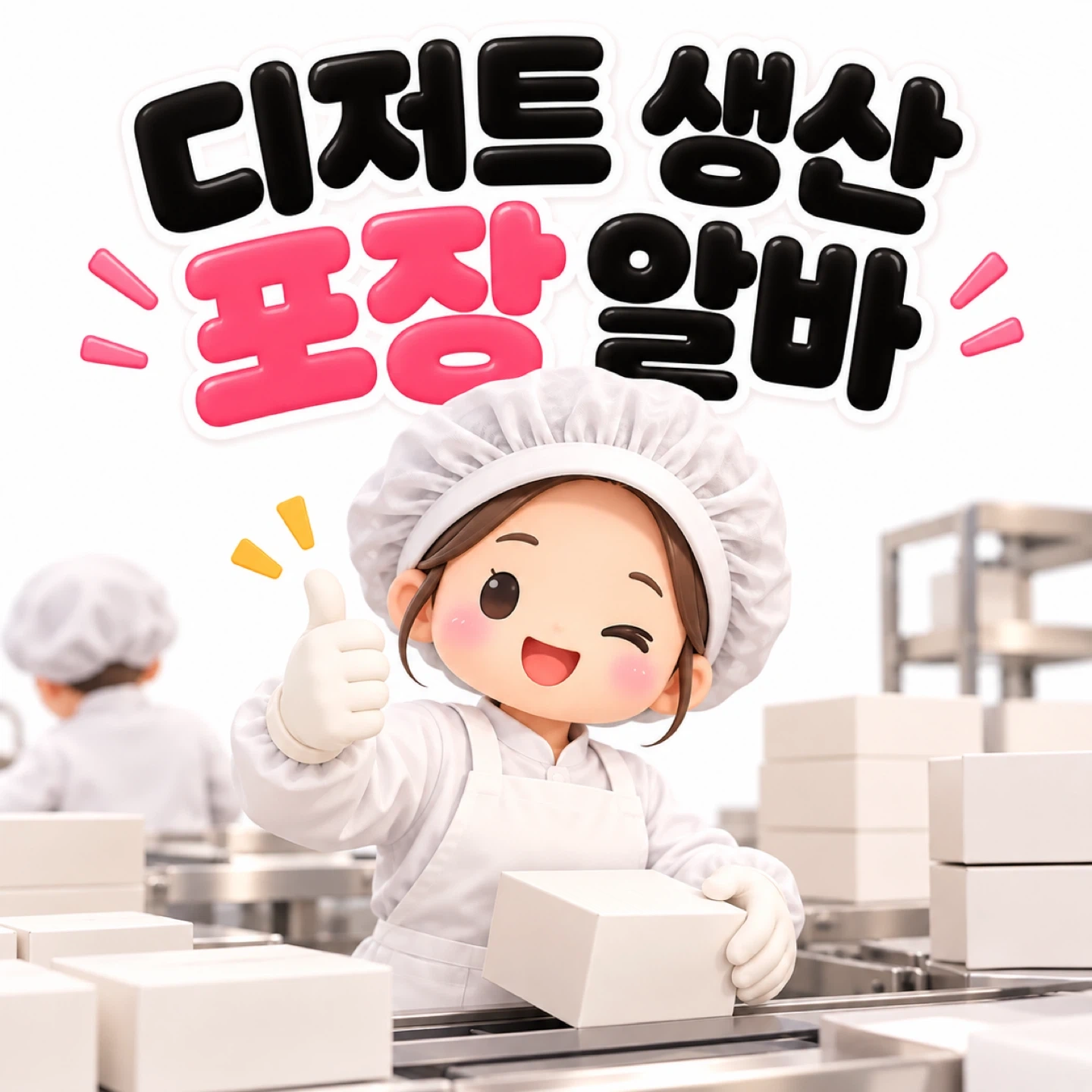 디저트 생산 포장 알바 모집