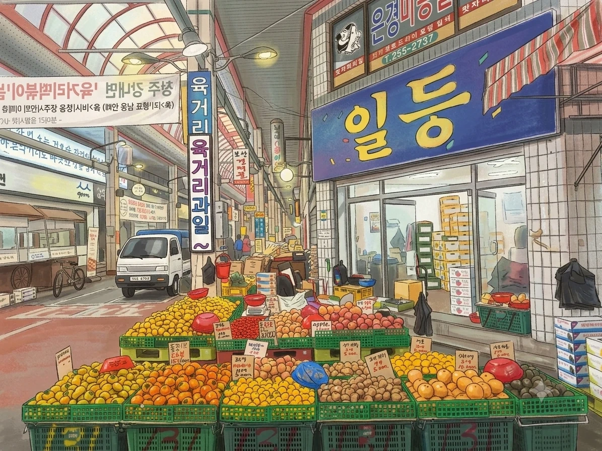 과일가게 직원구함 육거리시장 일등