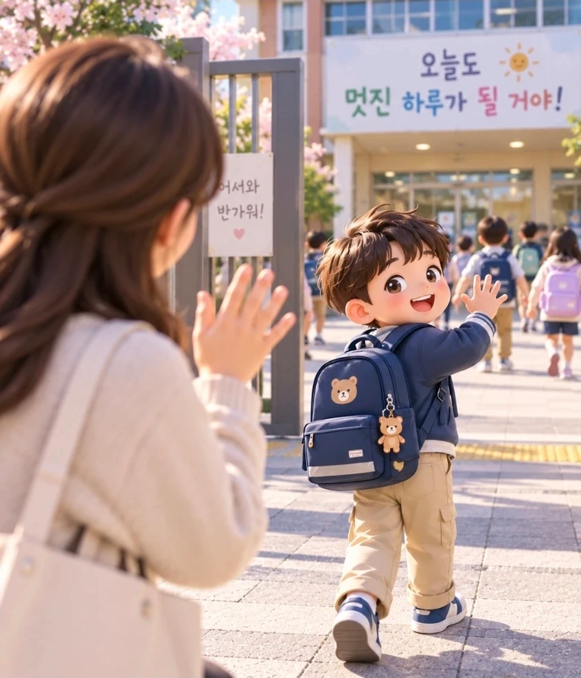 초등학교 1학년 남아 등원 도우미 샘구인