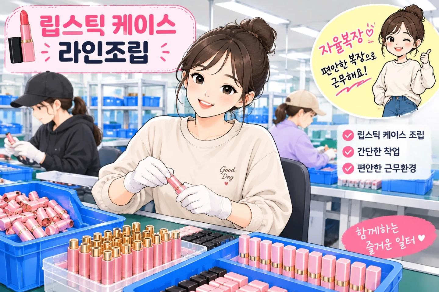 <좌식업무> 포장 꿀알바 모집