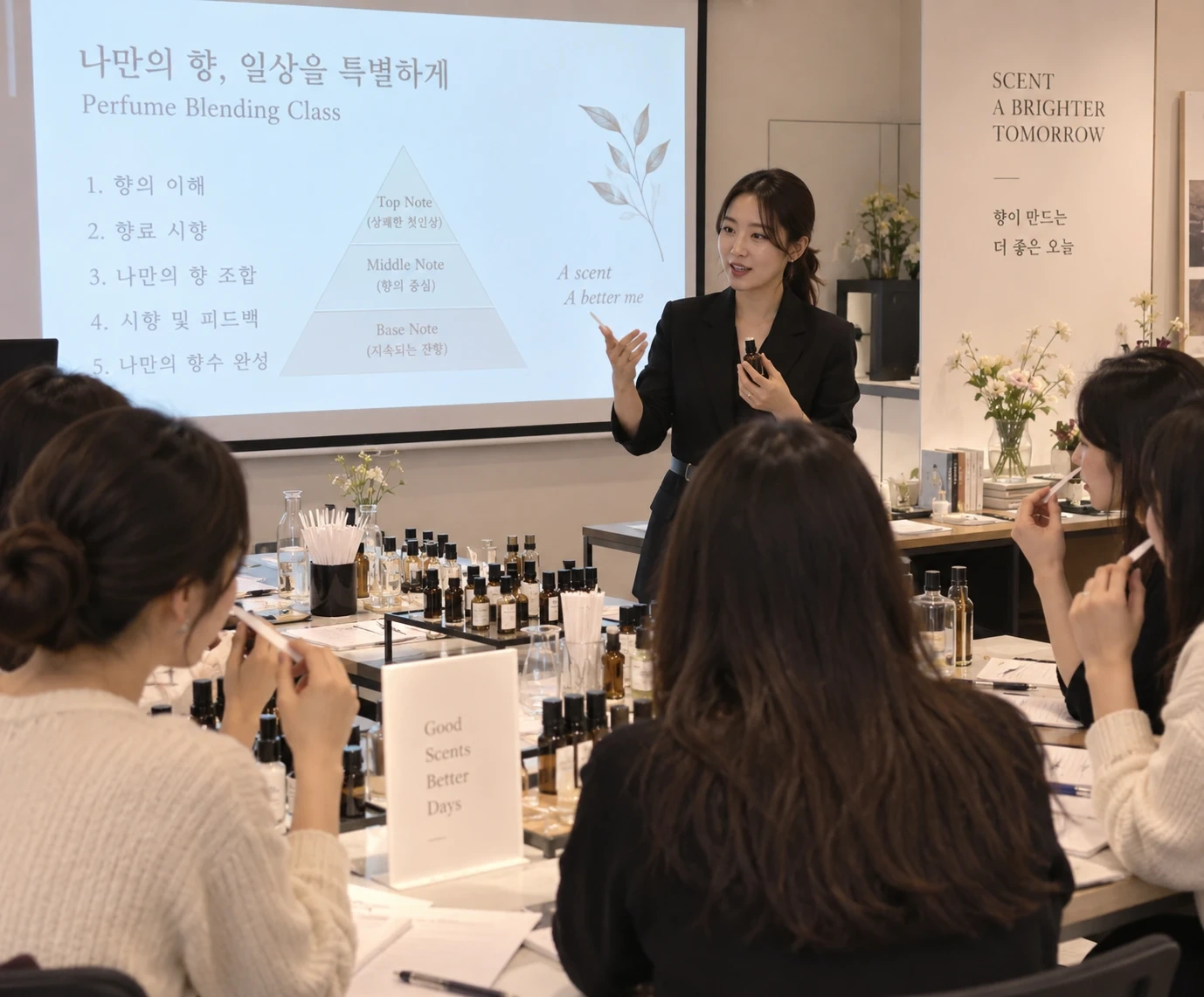 향수 조향 및 만들기 강사님 극진히 모셔요