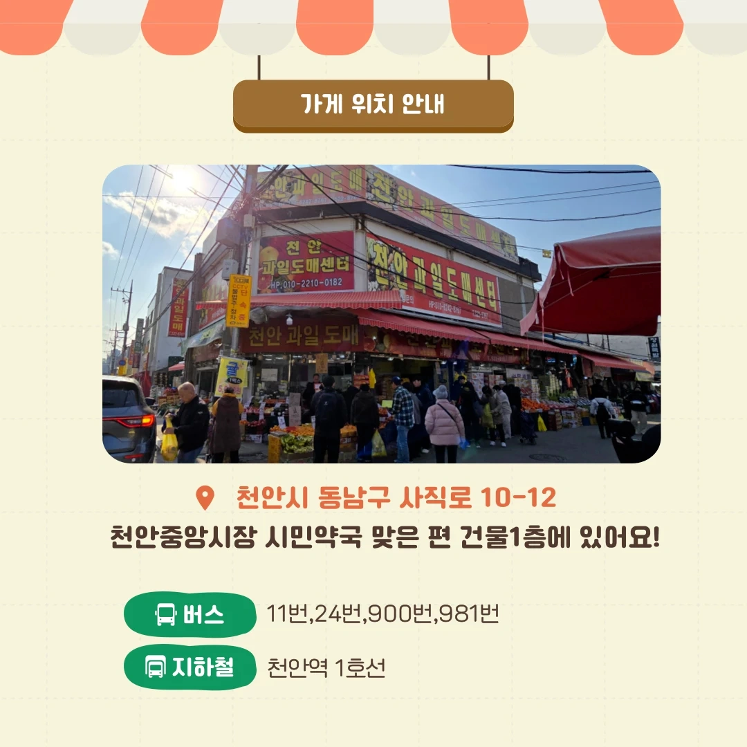 과일가게 판매 명절단기알바 및 주말알바