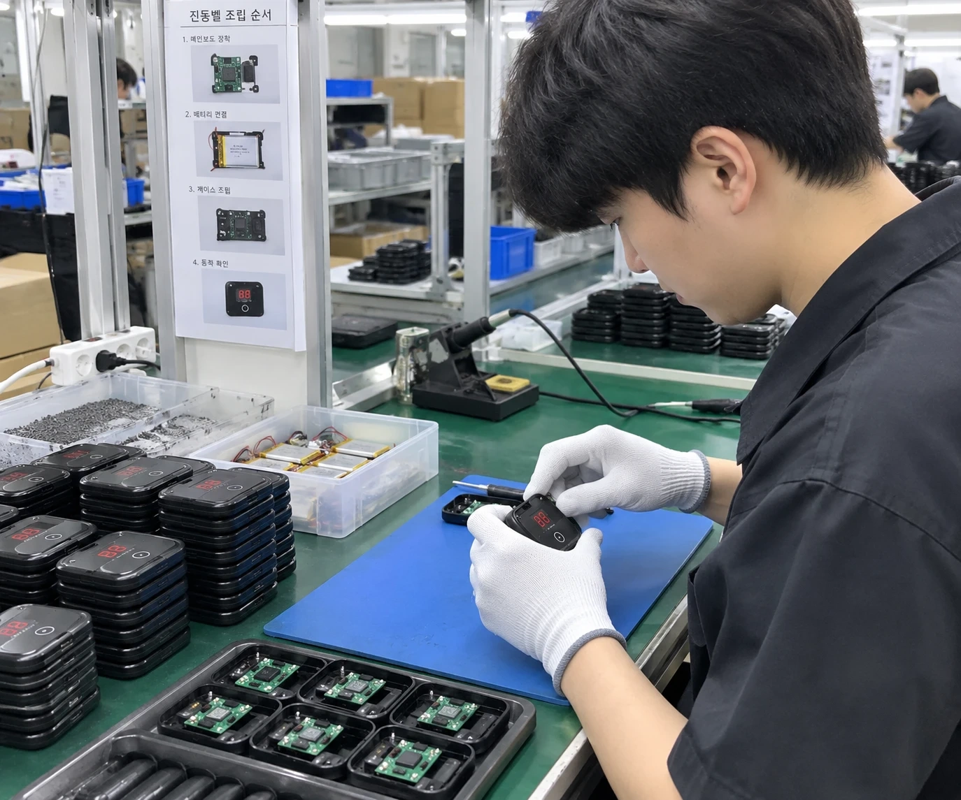 단기 한달 좌식 조립 진동벨 단기알바