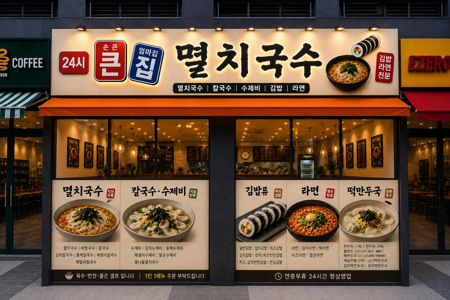 큰집멸치국수 평택고덕 삼성점