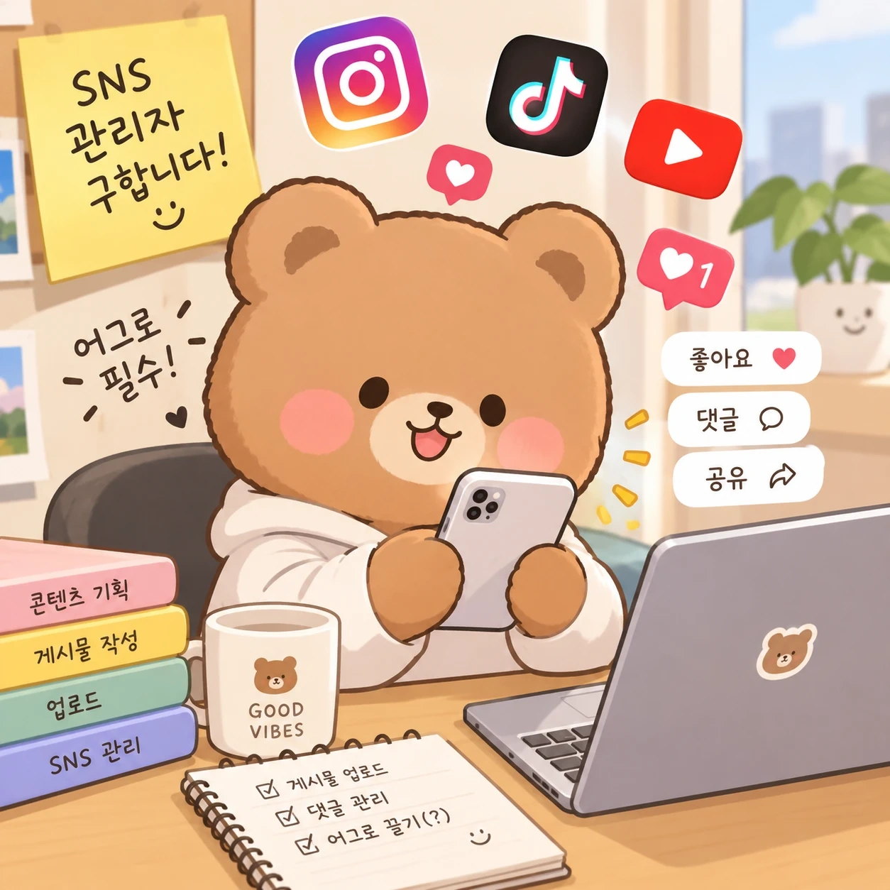 SNS 관리자, 어그로꾼구합니다