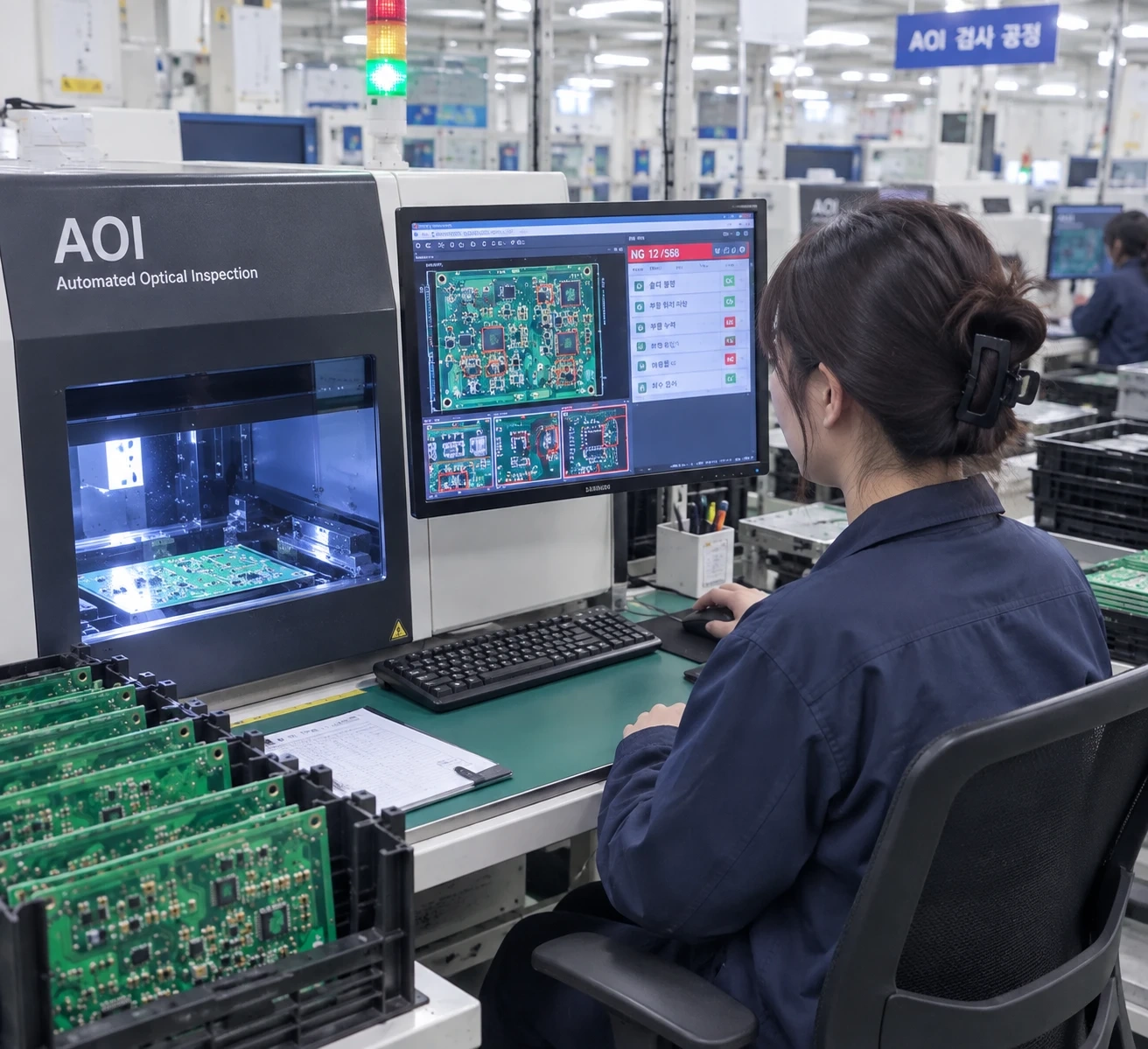 <전자회사> 좌식 PCB 검사