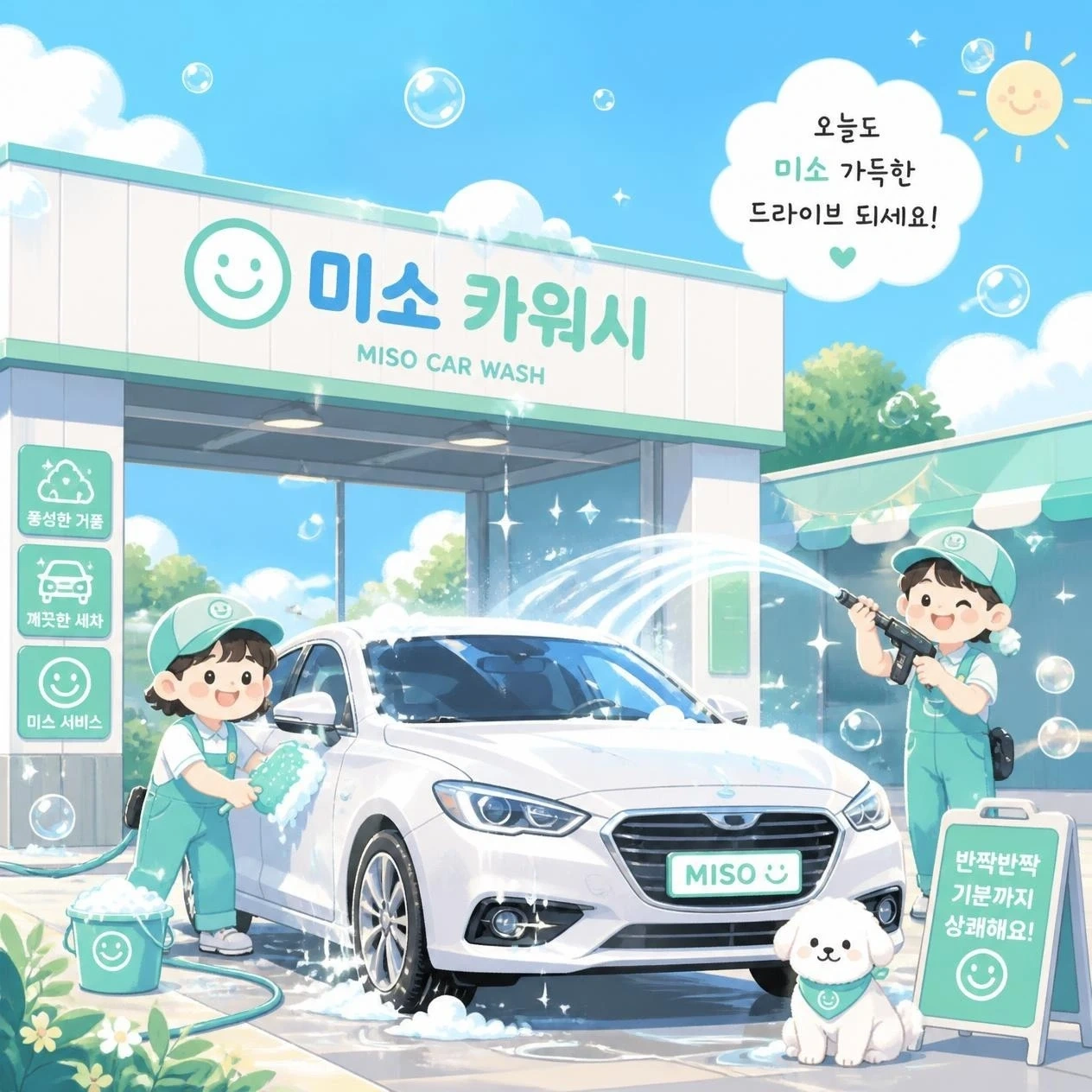 미소 손세차 에서 일하실 직원을 모집합니다