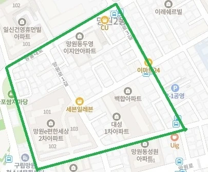 쿠팡 새벽4시30분 망원2차대림아파트/주변 배송
