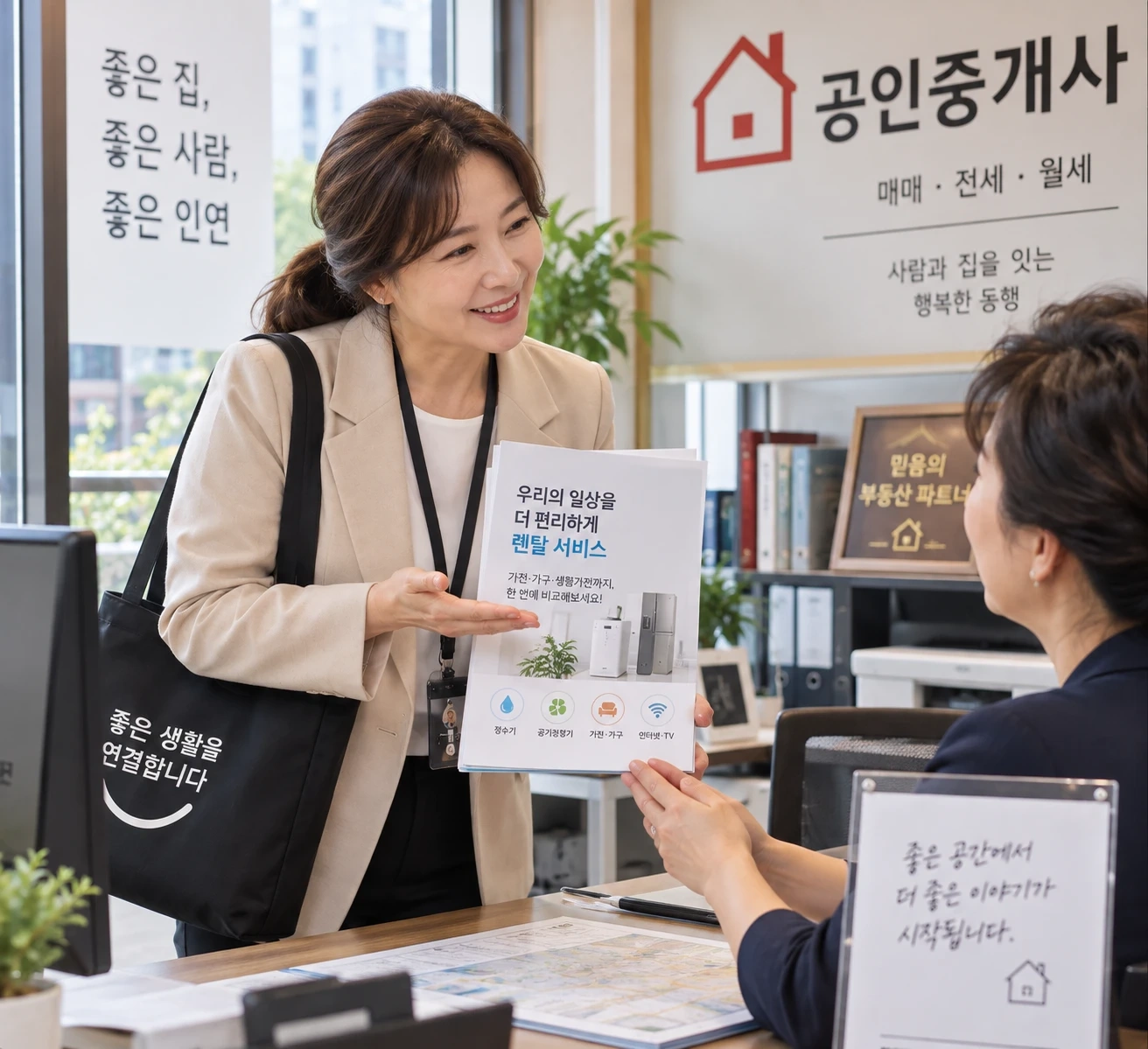 방문홍보 수도권내 공인중개사