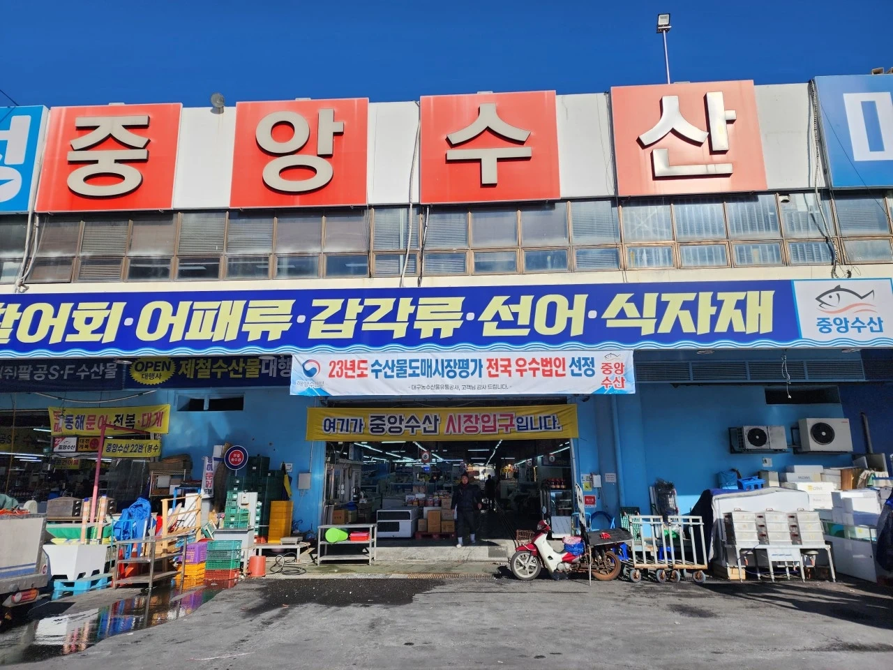 매천수산시장 중앙수산 판매 단기알바