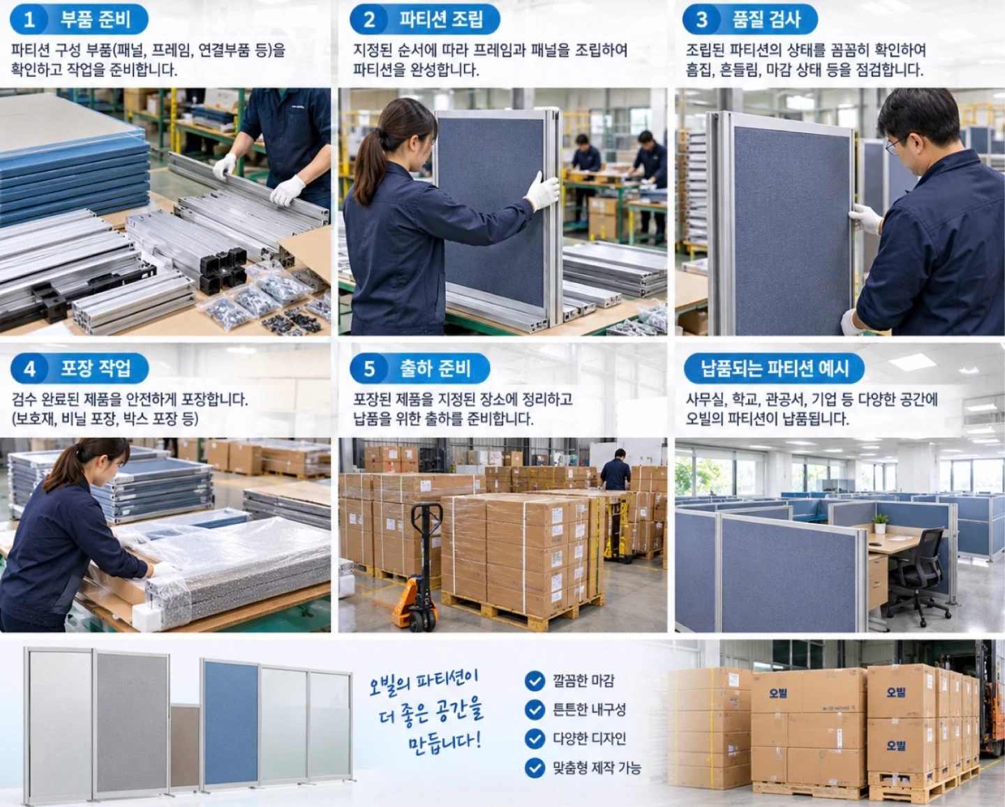 검단오류산업단지 내 /파티션등/전동조립/직원모집합니다