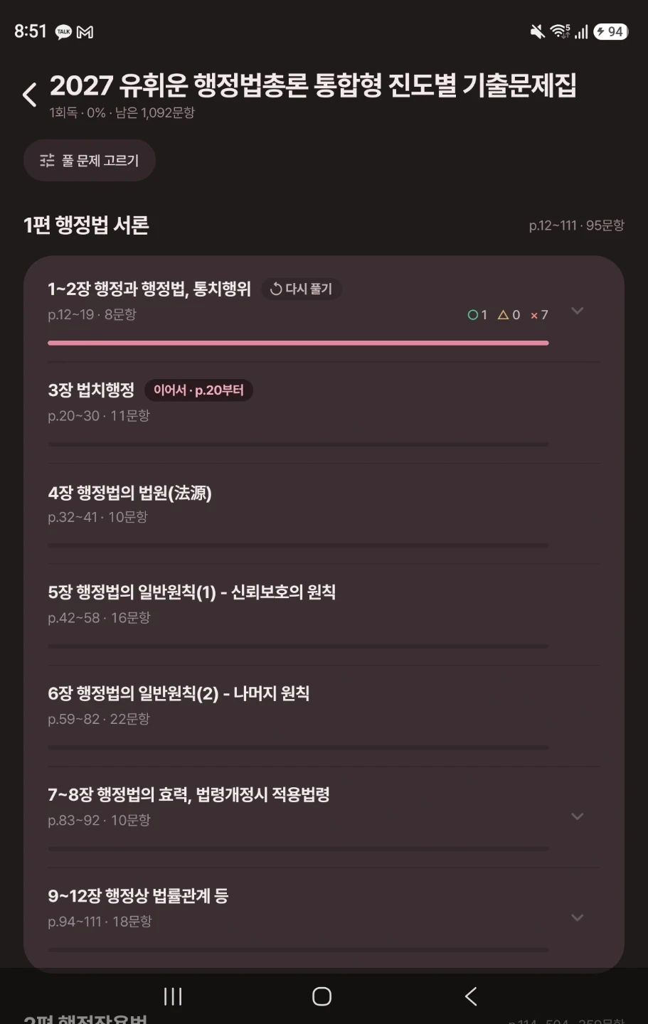 행정법총론, 행정학개론 정규 R&D