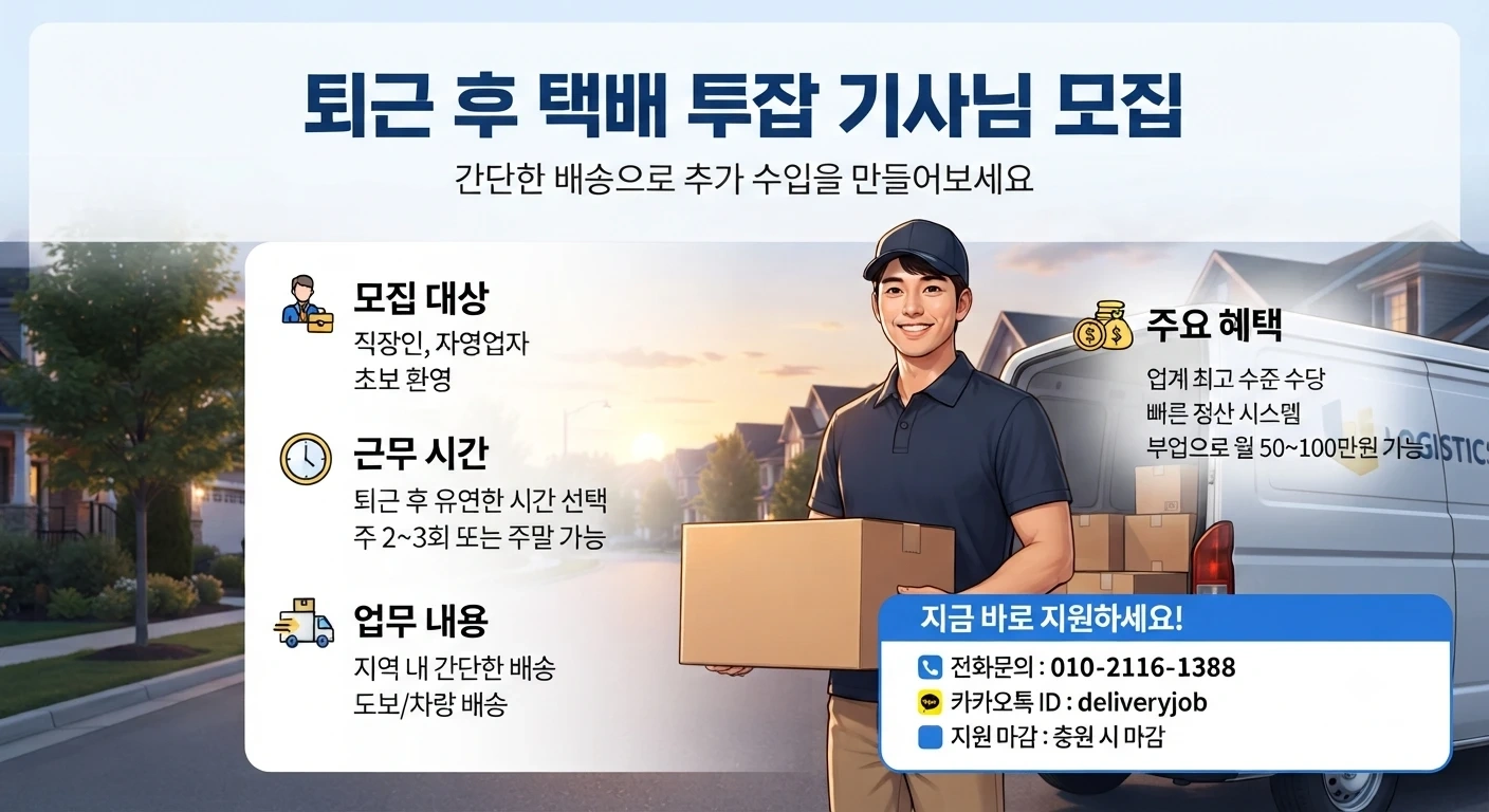 성실하게 일 하실 분