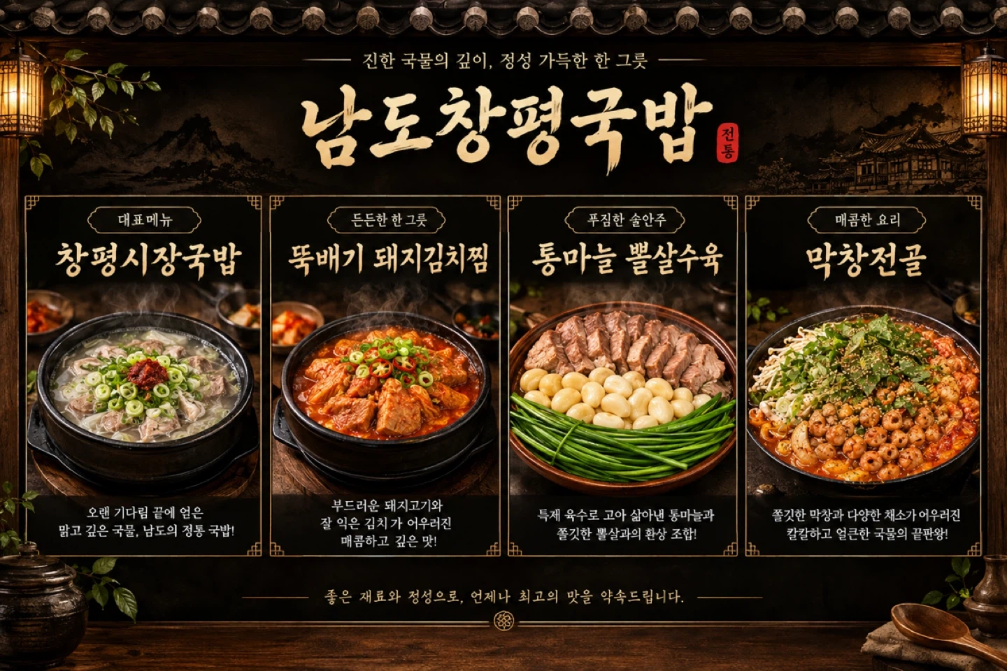 역삼역 남도창평국밥(파트타이머)모집 홀서빙,설거지