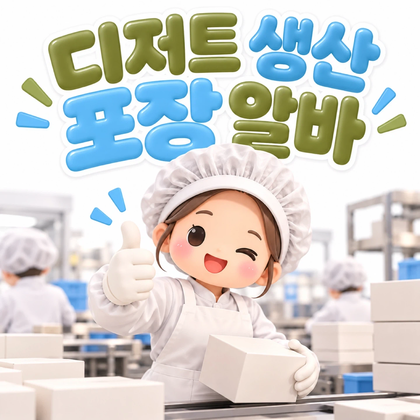 디저트 생산 포장 알바 모집