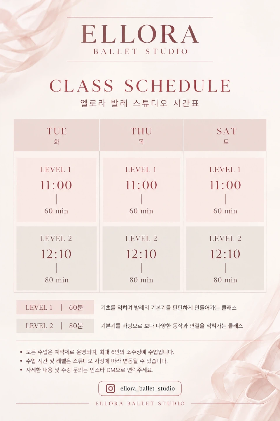 성인취미 발레선생님 구합니다!!
