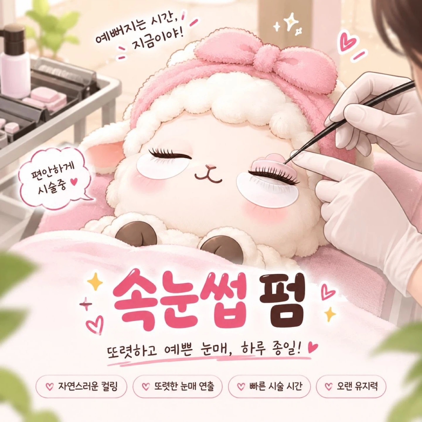 속눈썹펌 시험 연습모델 구해요
