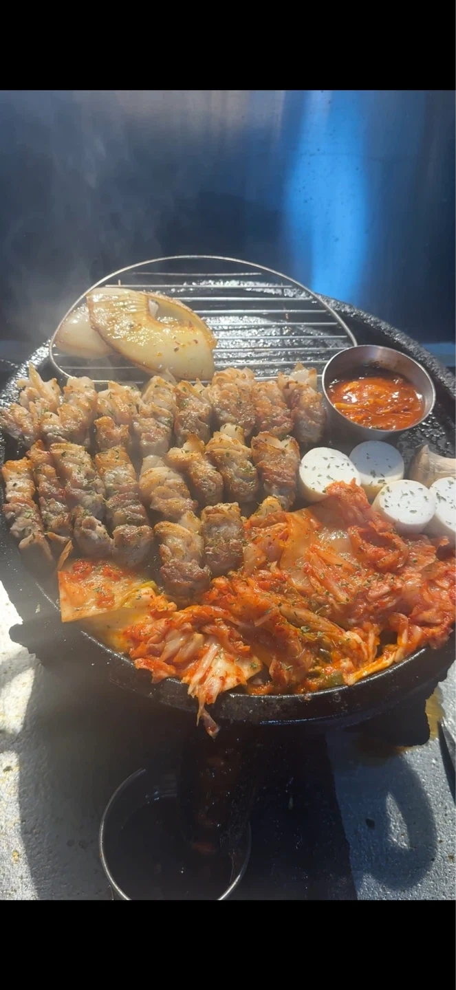 꽃삼겹 고기굽는알바